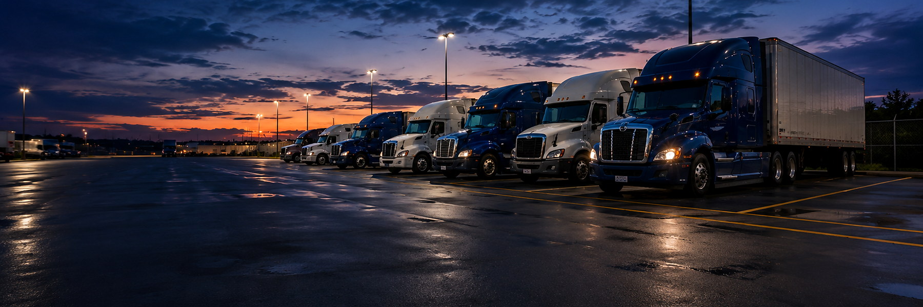 Commercial trucks at Trucker Heaven